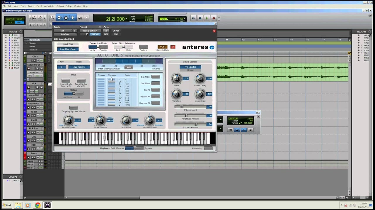Does pro tools 8 have auto tune free
